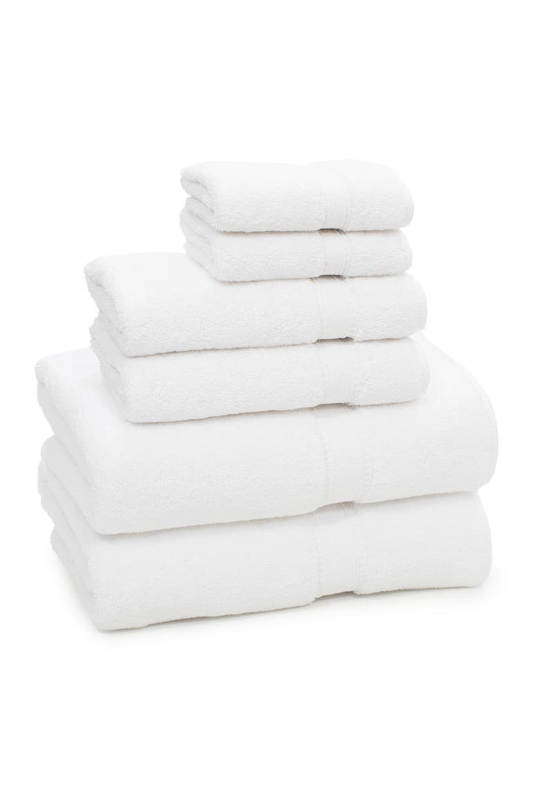 Sinemis Terry 6-Piece Towel Set - White, Alternate, color, WHITE