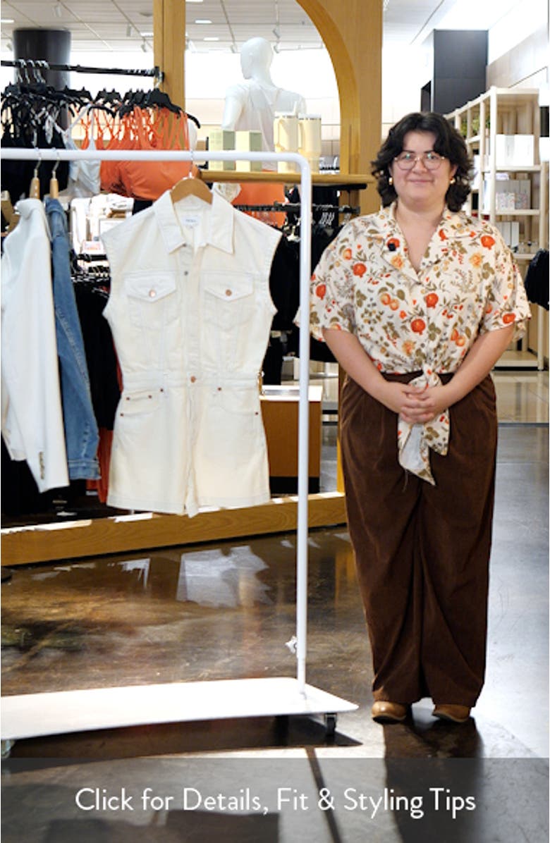 Lennox Denim Romper, sales video thumbnail