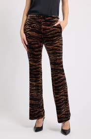 Anne Klein Print Flare Pants