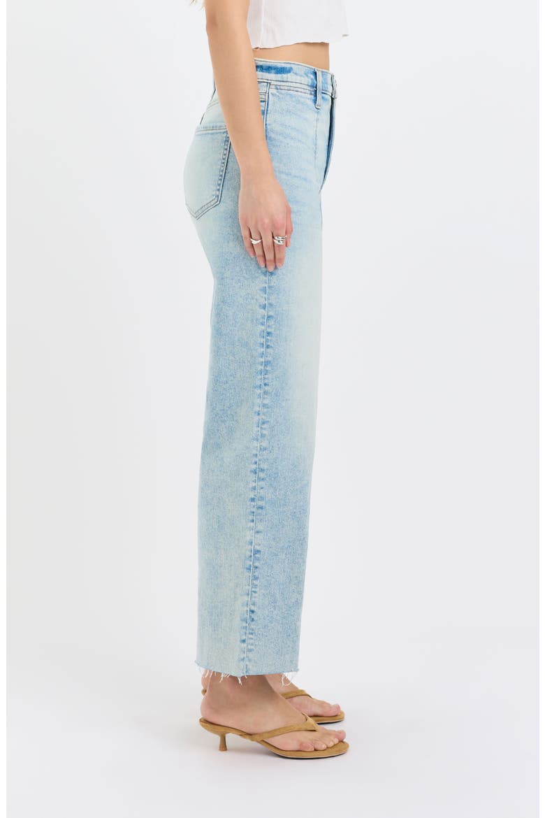 Pleaser High Waist Raw Hem Crop Jeans, Alternate, color, LOVLEY
