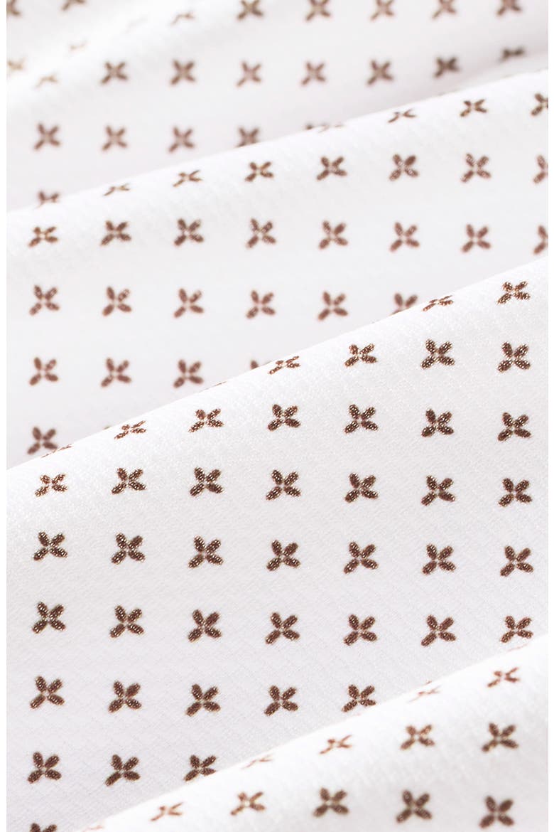 Halyard Trim Fit Print Performance Button-Up Shirt, Alternate, color, ESPRESSO PETAL HATCH