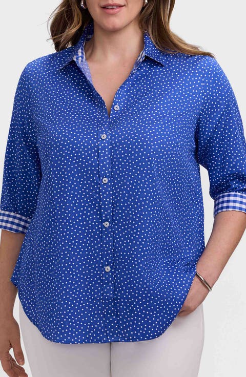 Margie Dot Shirt (Plus)