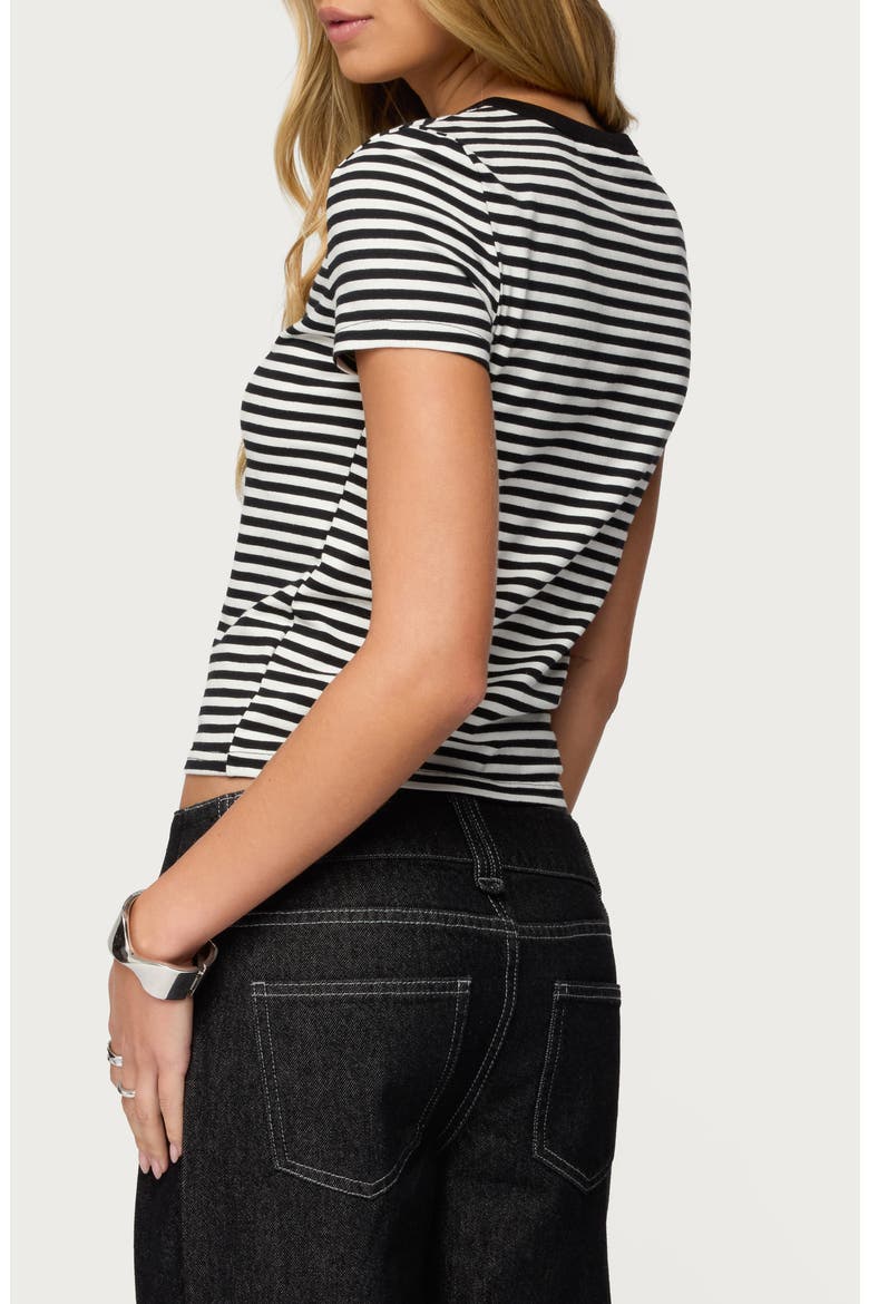 Nessie Stripe T-Shirt, Alternate, color, BLACK-AND-WHITE