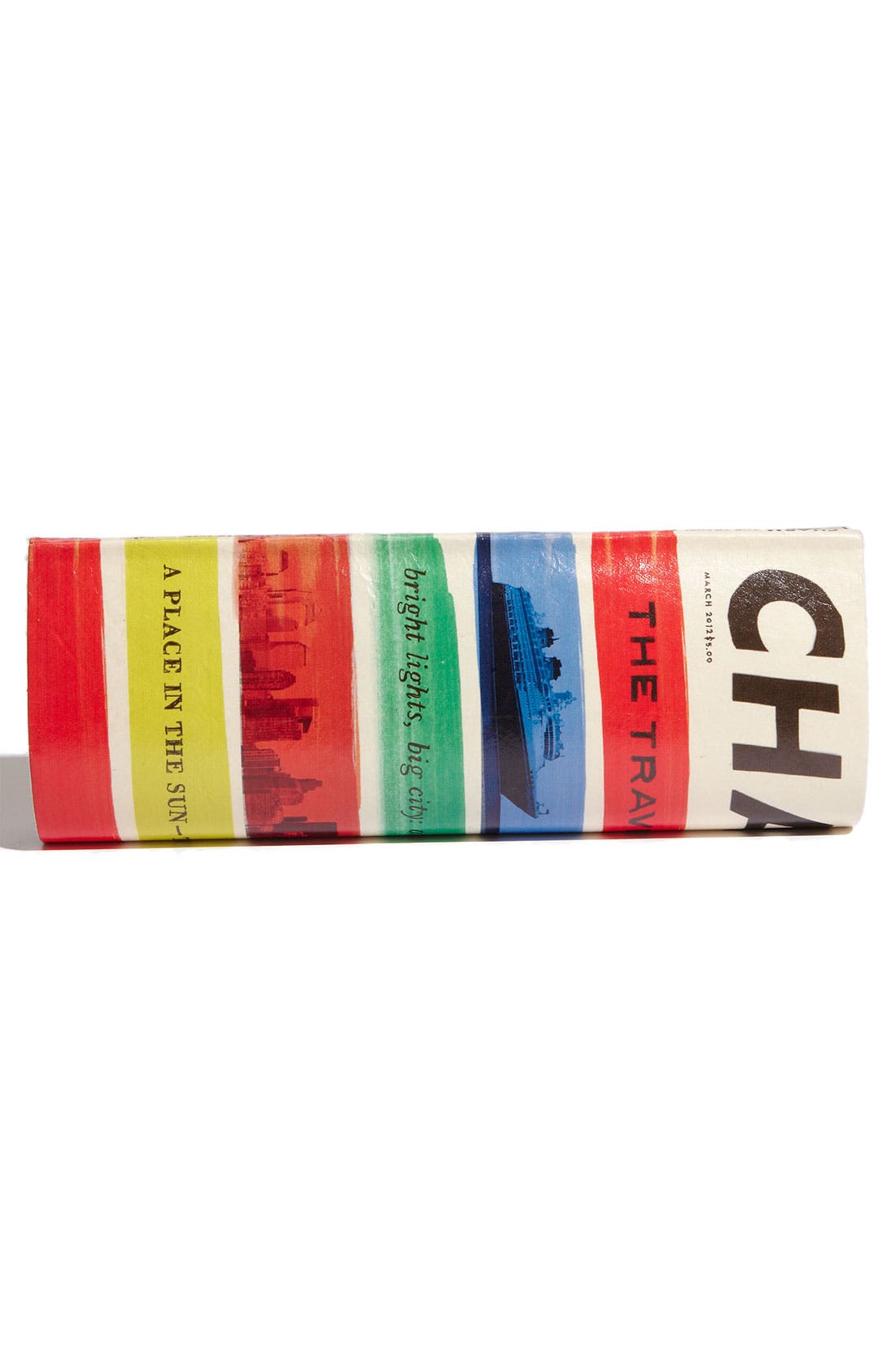 'charm - travel magazine' clutch, Alternate, color, MULTI