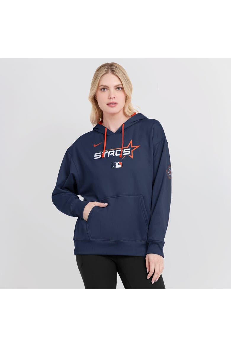 Women's Nike  Navy Houston Astros 2025 City Connect Authentic Collection Performance Pullover Hoodie, Alternate, color, Navy