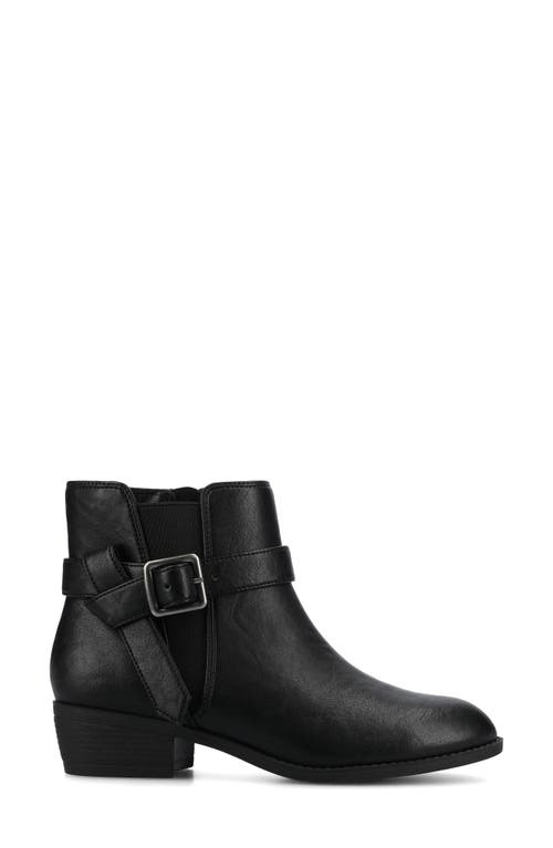 Journee Collection Devina Buckle Boot In Black