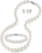 The Pearl Source Freshwater Pearl Necklace, Bracelet & Earrings