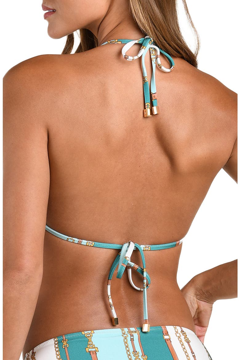 Annabelle Stripe Bikini Top, Alternate, color, GREEN MULTI