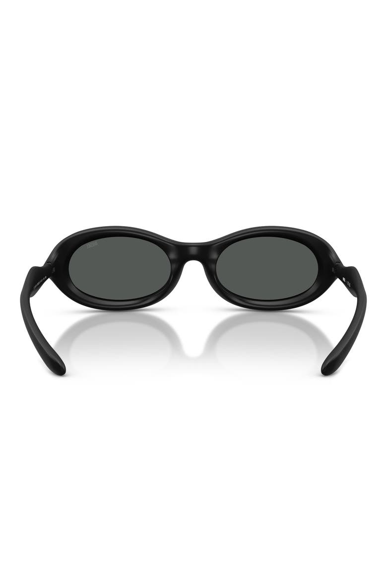 DL3011U 51mm Oval Sunglasses, Alternate, color, MATTE BLACK / DARK GREY