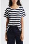 selected Dark Navy Stripe