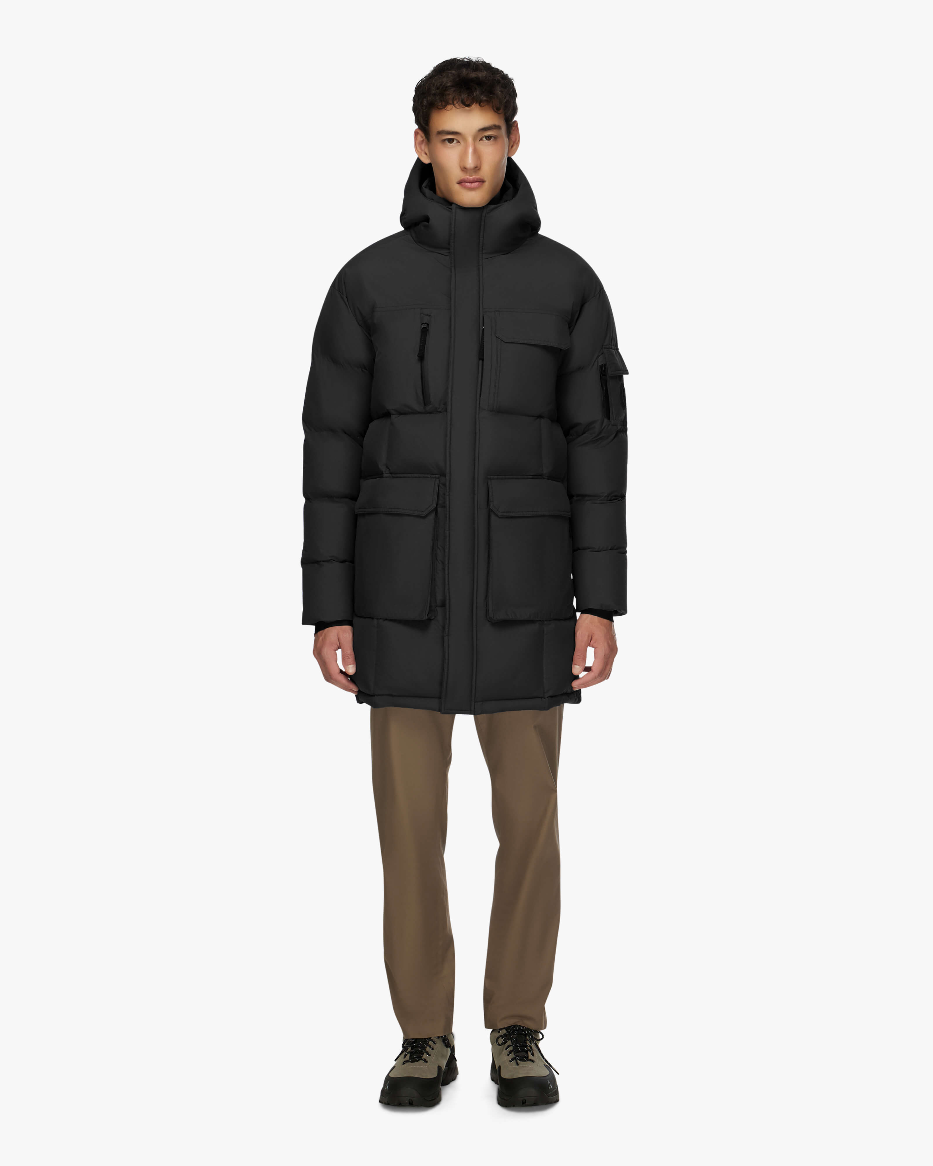 COMPASS | Hooded Recycled Down Winter Jacket - image 2
