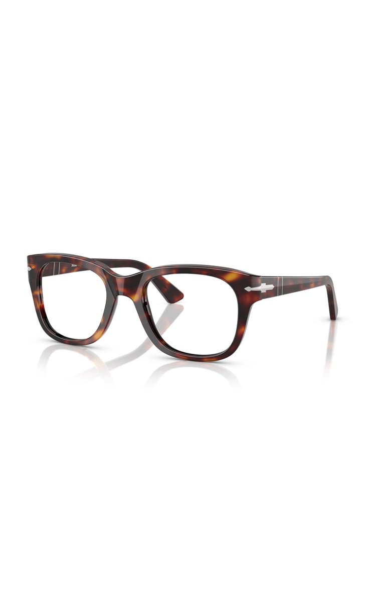 Persol 53mm Square optical glasses, Main, color, Tortoise