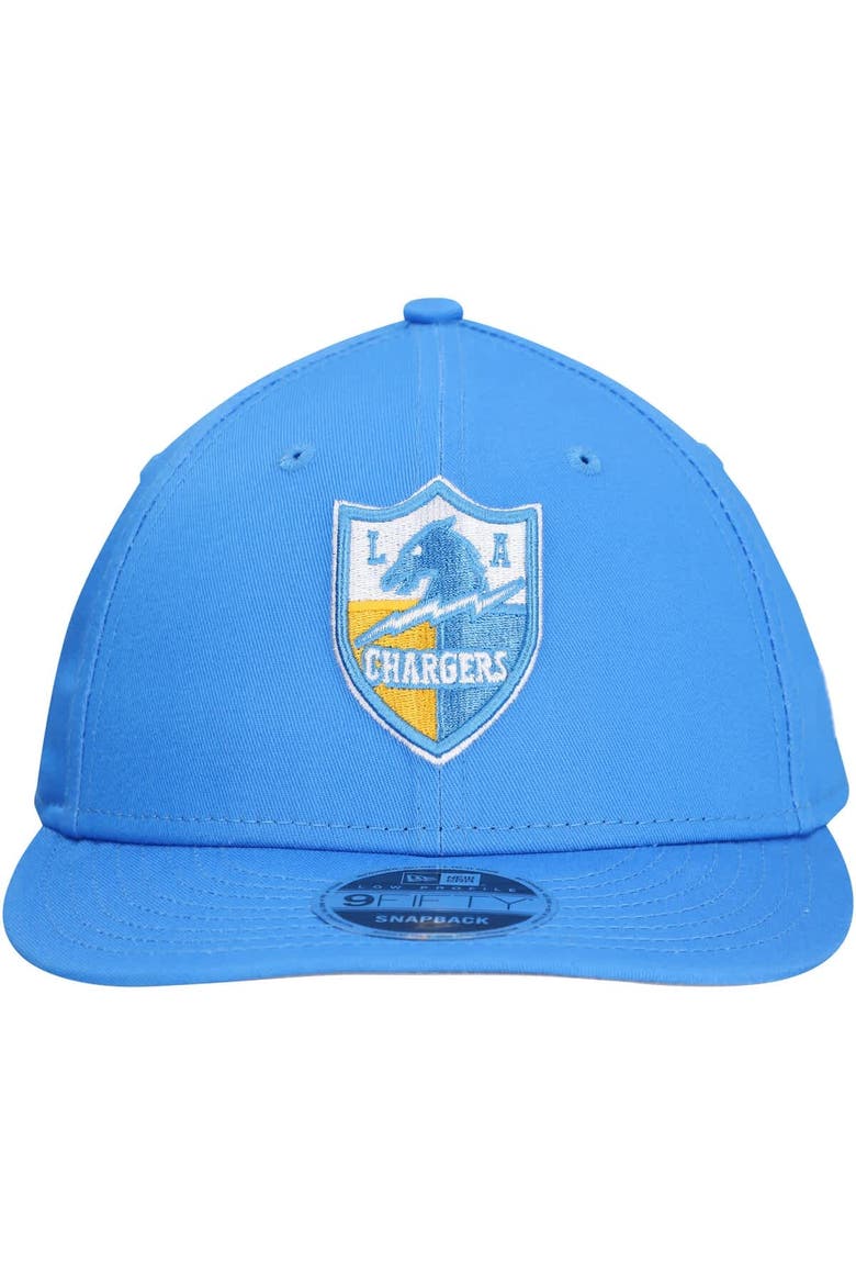 Men's New Era Powder Blue Los Angeles Chargers Main Low Profile 9FIFTY Snapback Hat, Alternate, color, Powder Blue