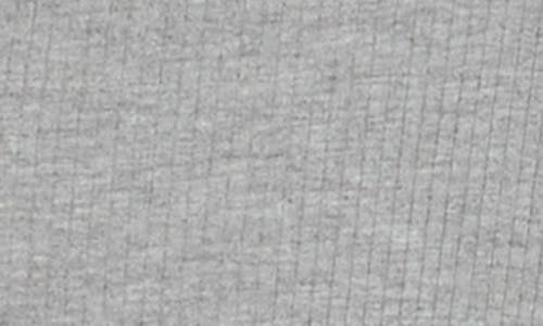 Elodie Tie Front Long Sleeve Crop Top In Heather Grey