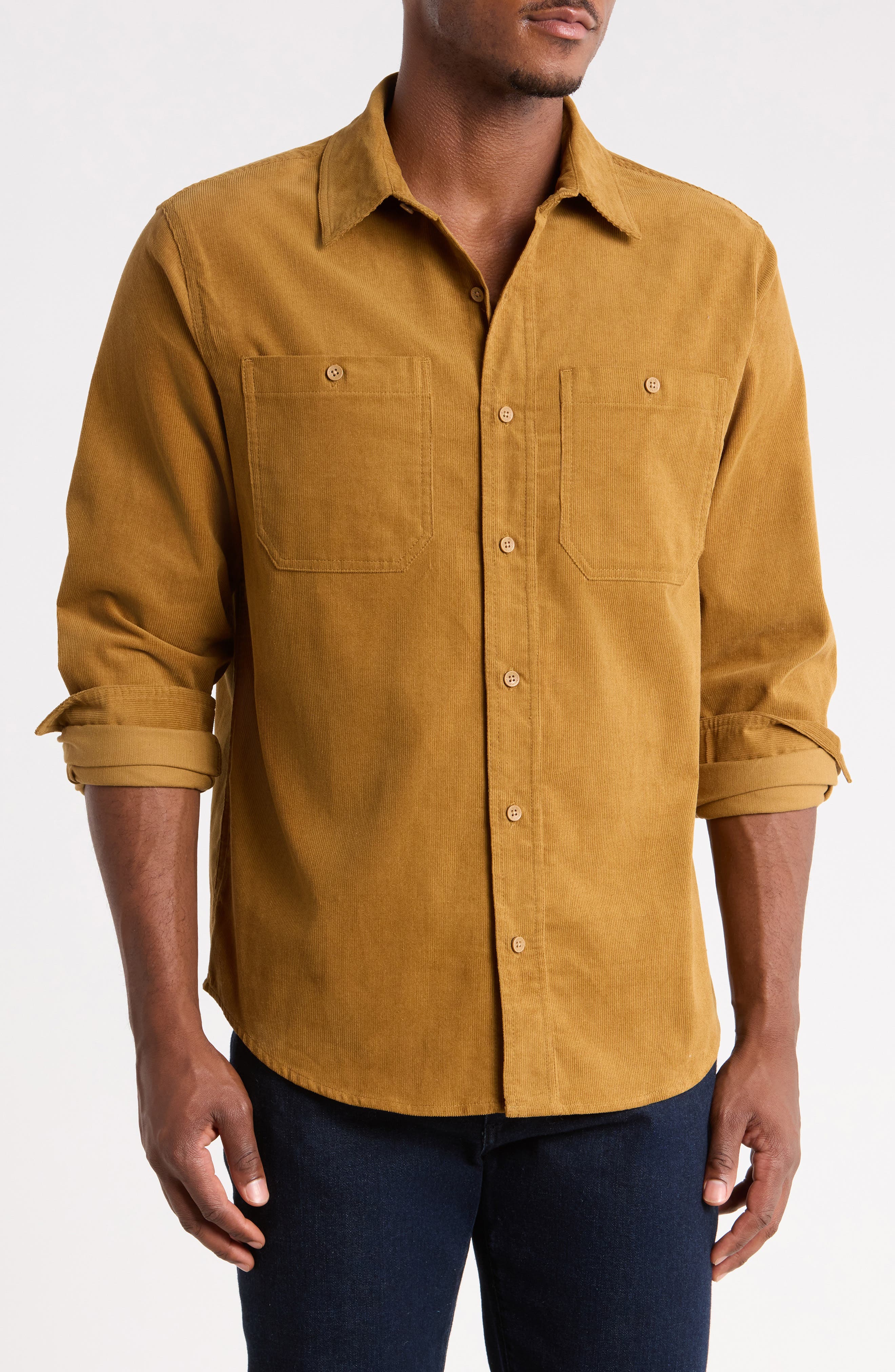 Long Sleeve Corduroy Shirt