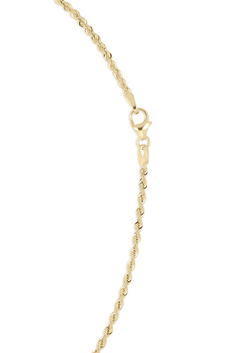 14k Gold 3mm Rope Chain Necklace, Alternate, color, 14K YELLOW GOLD