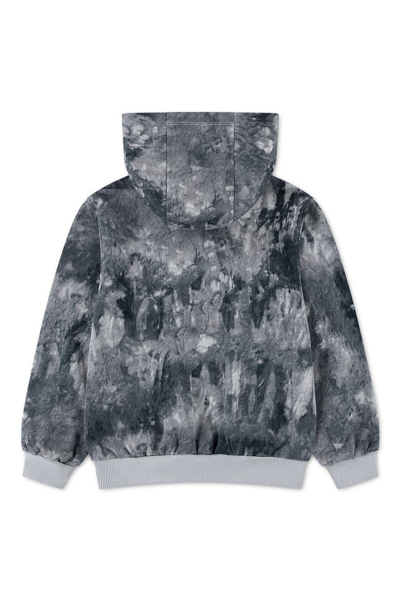 Kids' Sportswear Club Fleece Wave Dye Hoodie, Alternate, color, LIGHT SMOKE GRAY