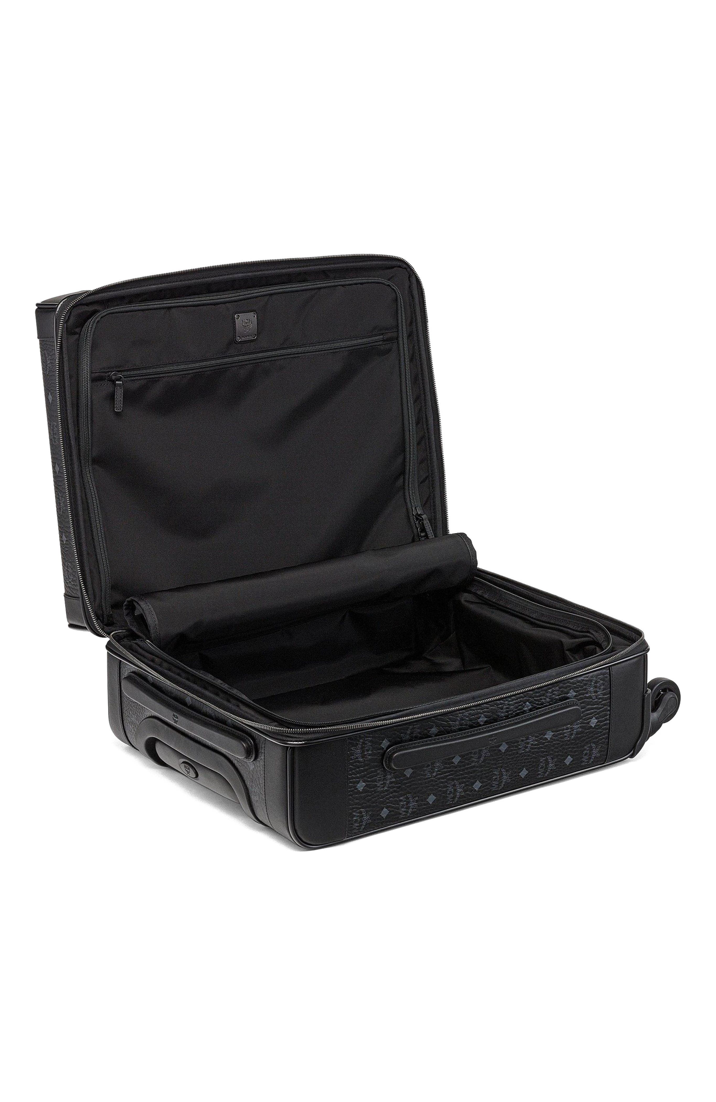 MCM Ottomar Trolley in Visetos, Alternate, color, Black