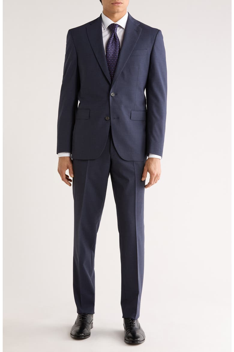 Expo Stretch Wool Suit, Main, color, BLUE GREY