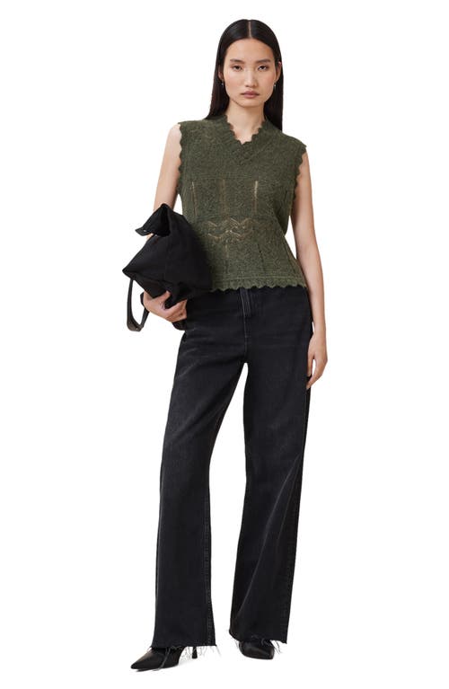 Allsaints Vanessa Pointelle Knit Sweater Vest