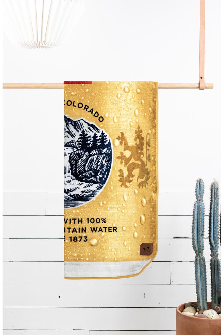 Coors Beach Towel, Alternate, color, TAN