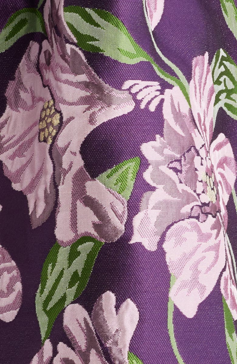 Lucy Paris Natalie Brocade Cocktail Minidress, Alternate, color, Lavender Floral