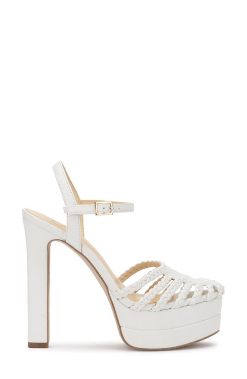 Jessica Simpson Inaia Basketweave Pump In Bright White