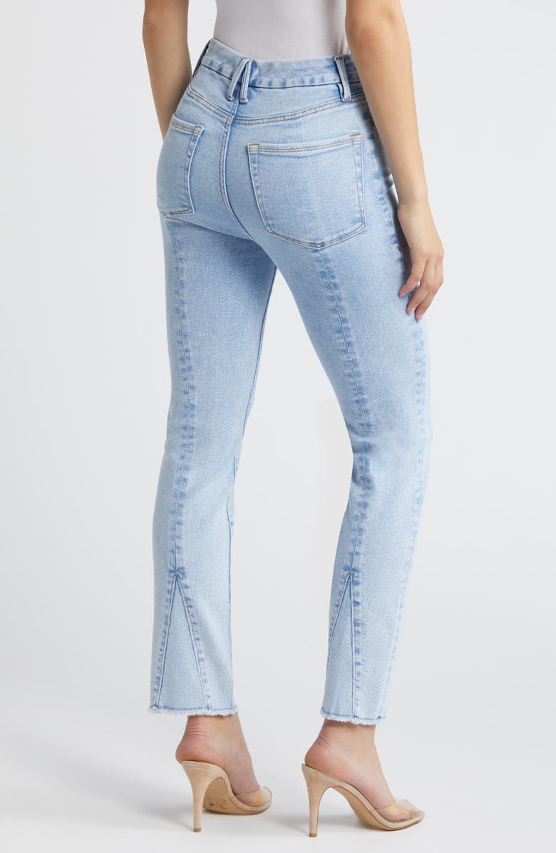 Good American Good Classic Inset Ankle Slim Jeans, Alternate, color,