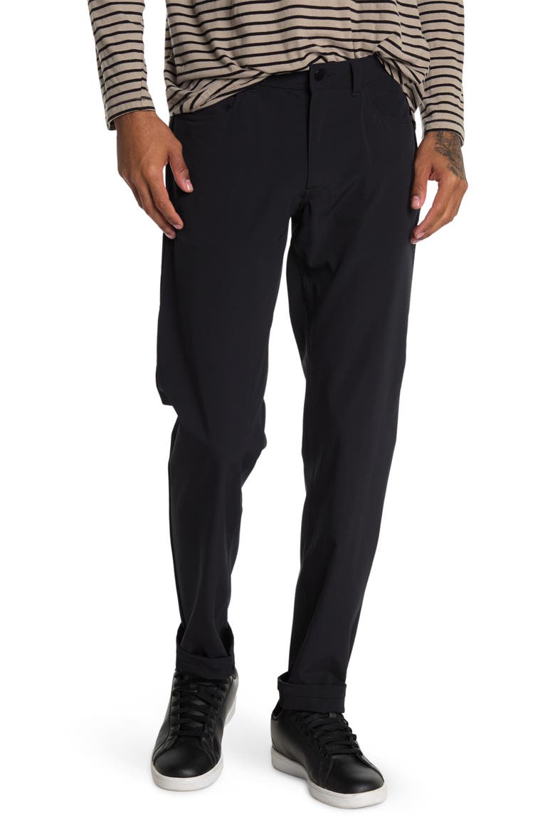 5-Pocket Performance Pants, Main, color, BLACK
