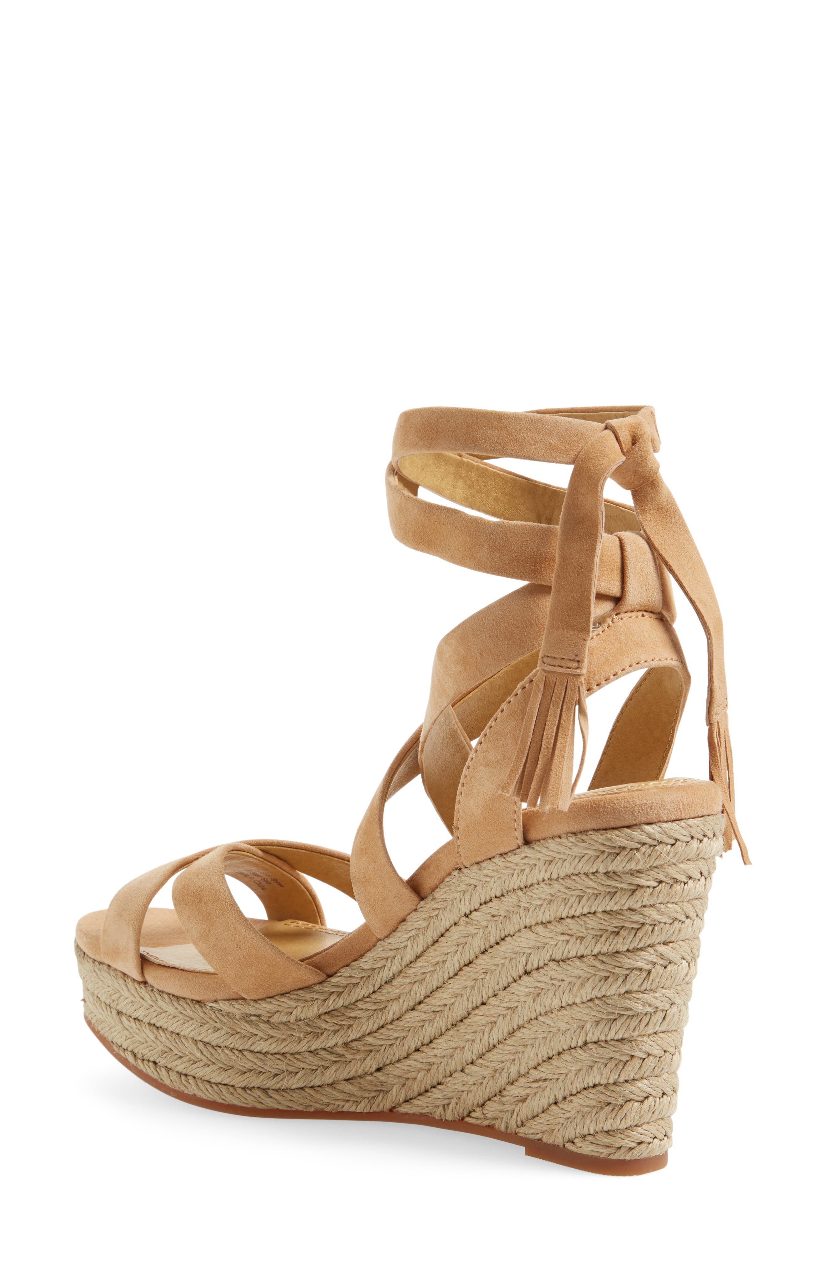 Janice Espadrille Wedge Sandal, Alternate, color, NUDE SUEDE