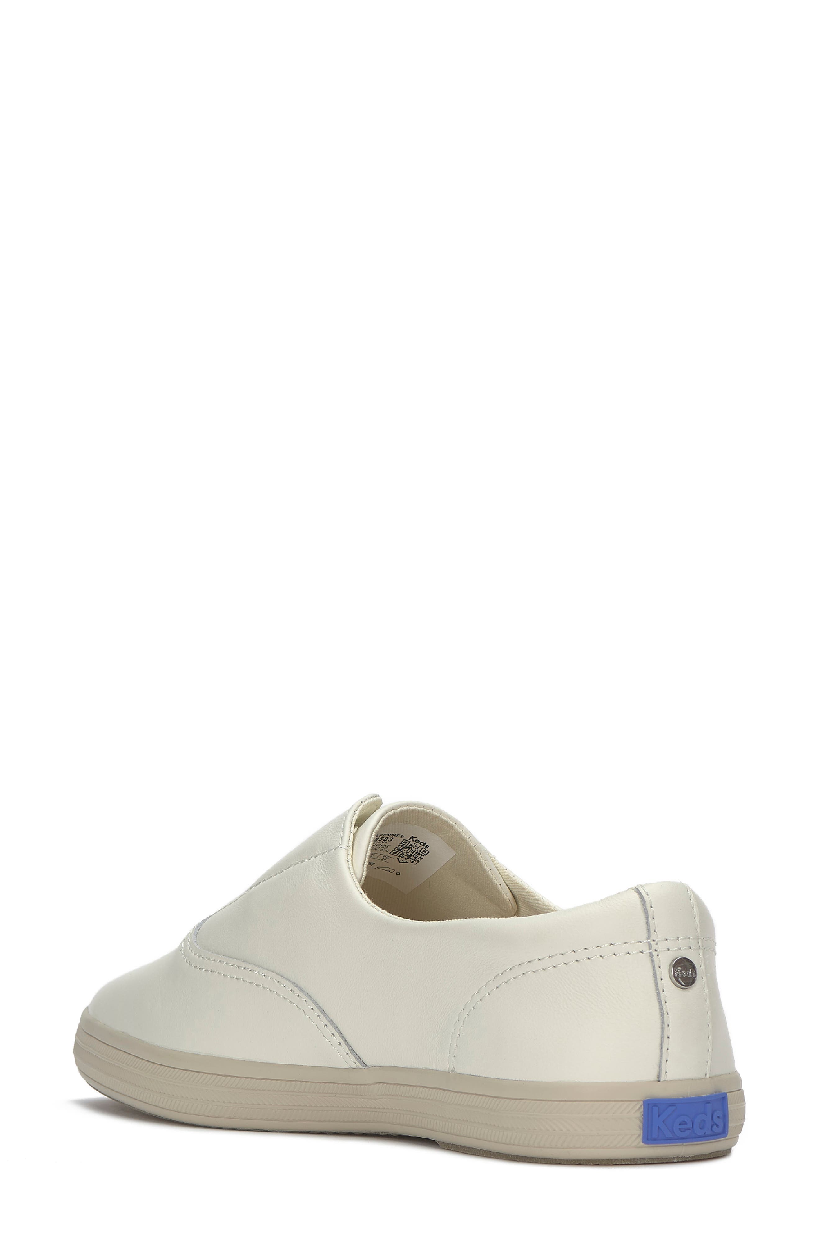 Keds<sup
®</sup
 Square Toe Slip-On Sneaker, Alternate, color, Egret