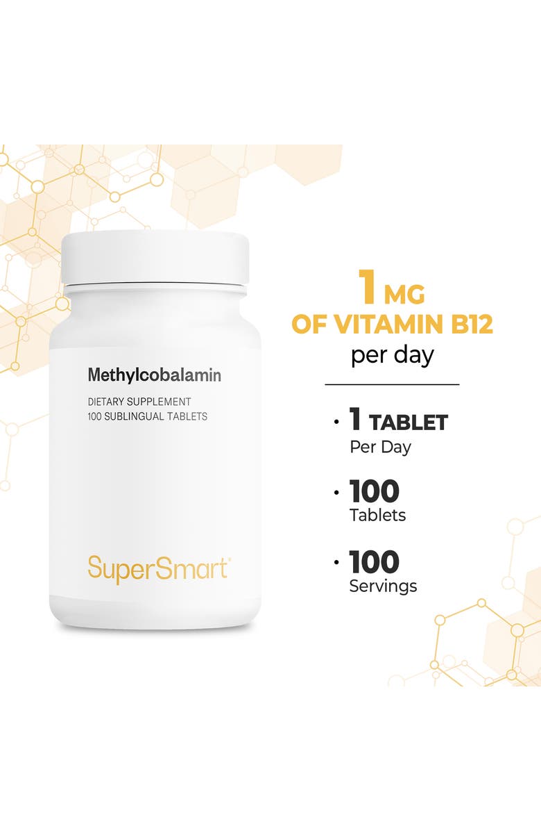 SuperSmart Methylcobalamine B12 1000mcg, Alternate, color, NO COLOR