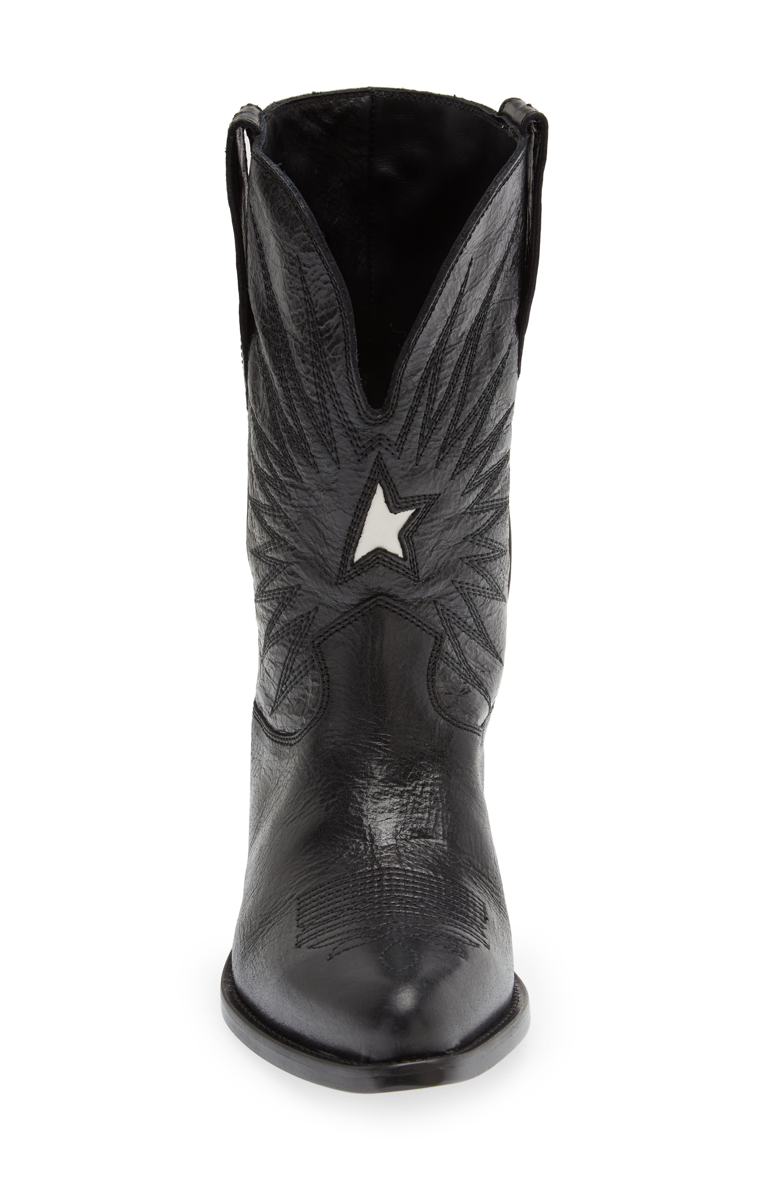 Golden Goose Wish Star Short Western Boot, Alternate, color, 