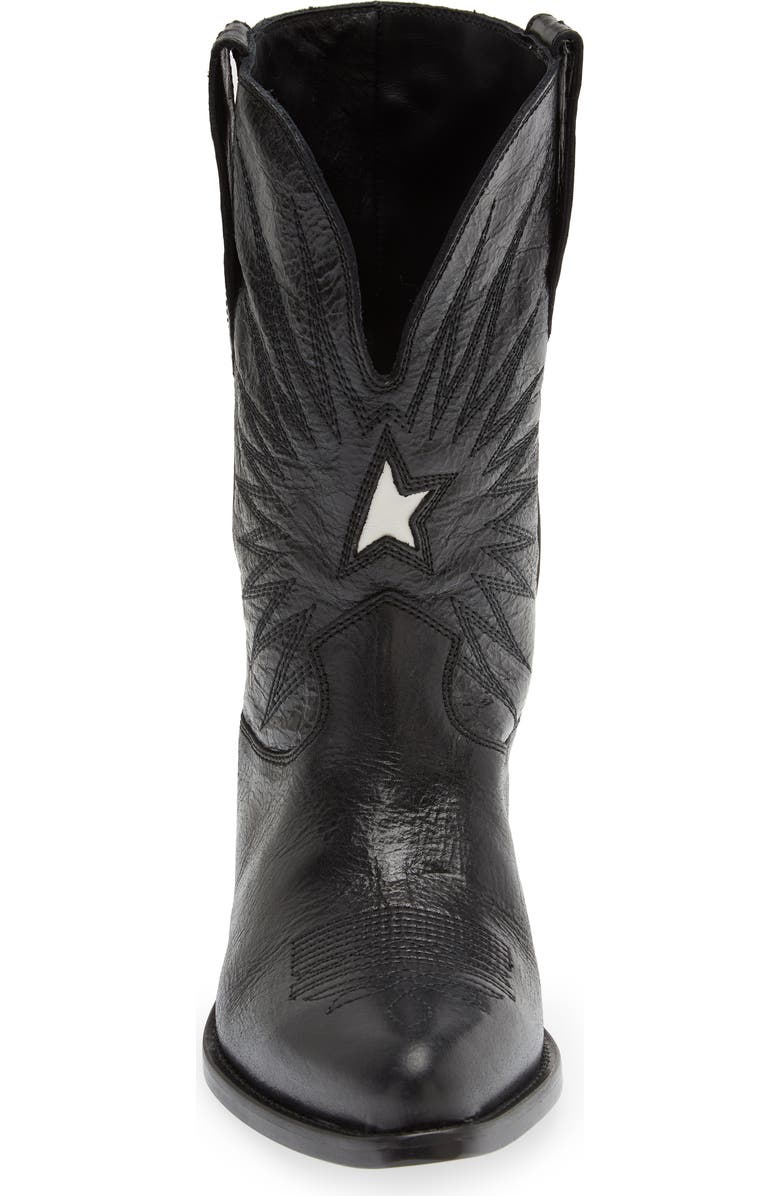 Golden Goose Wish Star Short Western Boot, Alternate, color,