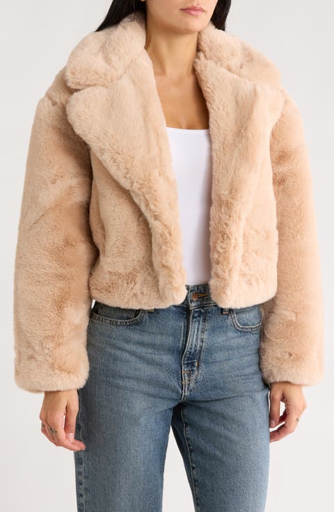 Crop Faux Fur Jacket