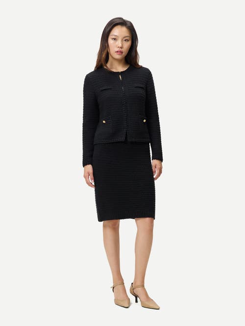 Gobi Cashmere Cashmere Sheath Skirt In Black
