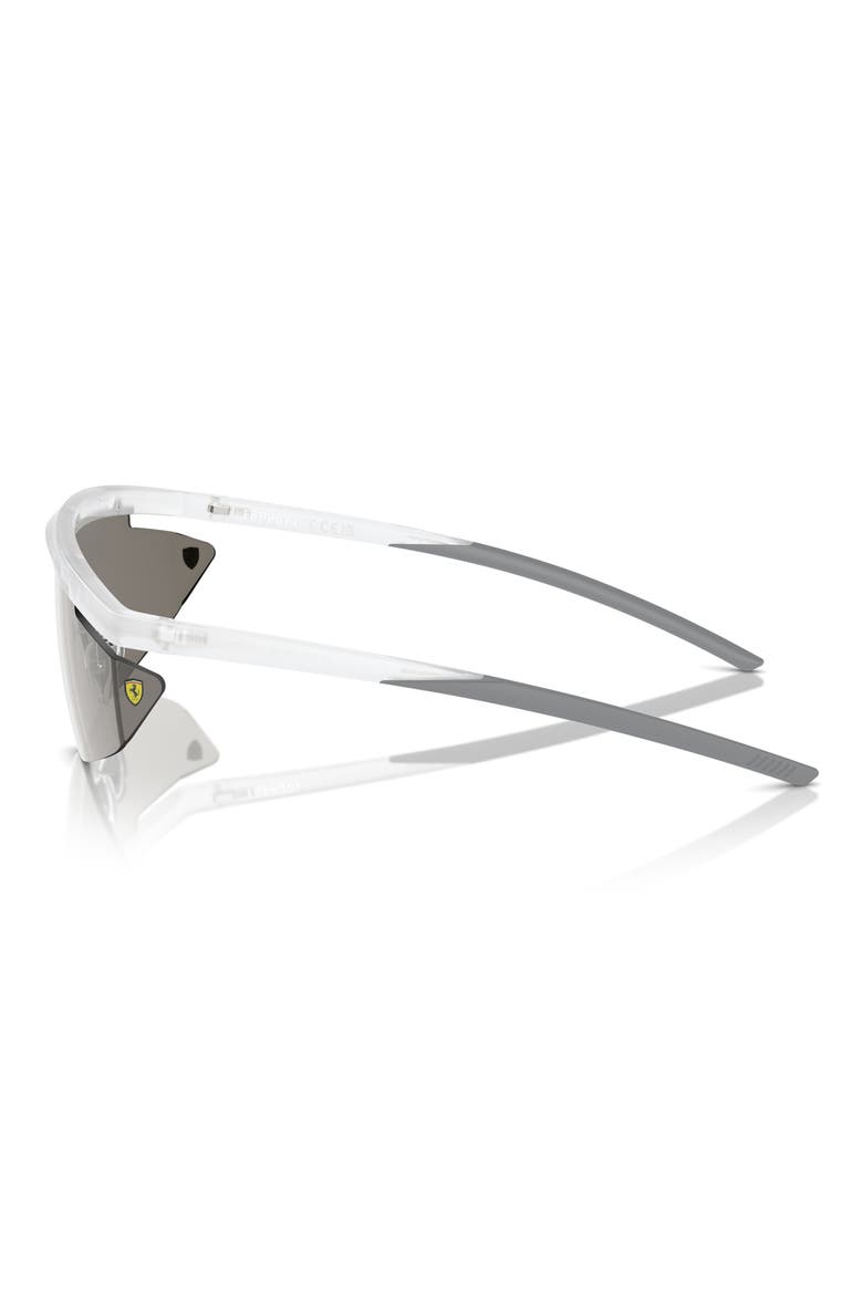 140mm Irregular Shield Sunglasses, Alternate, color, TRANSPARENT GREY