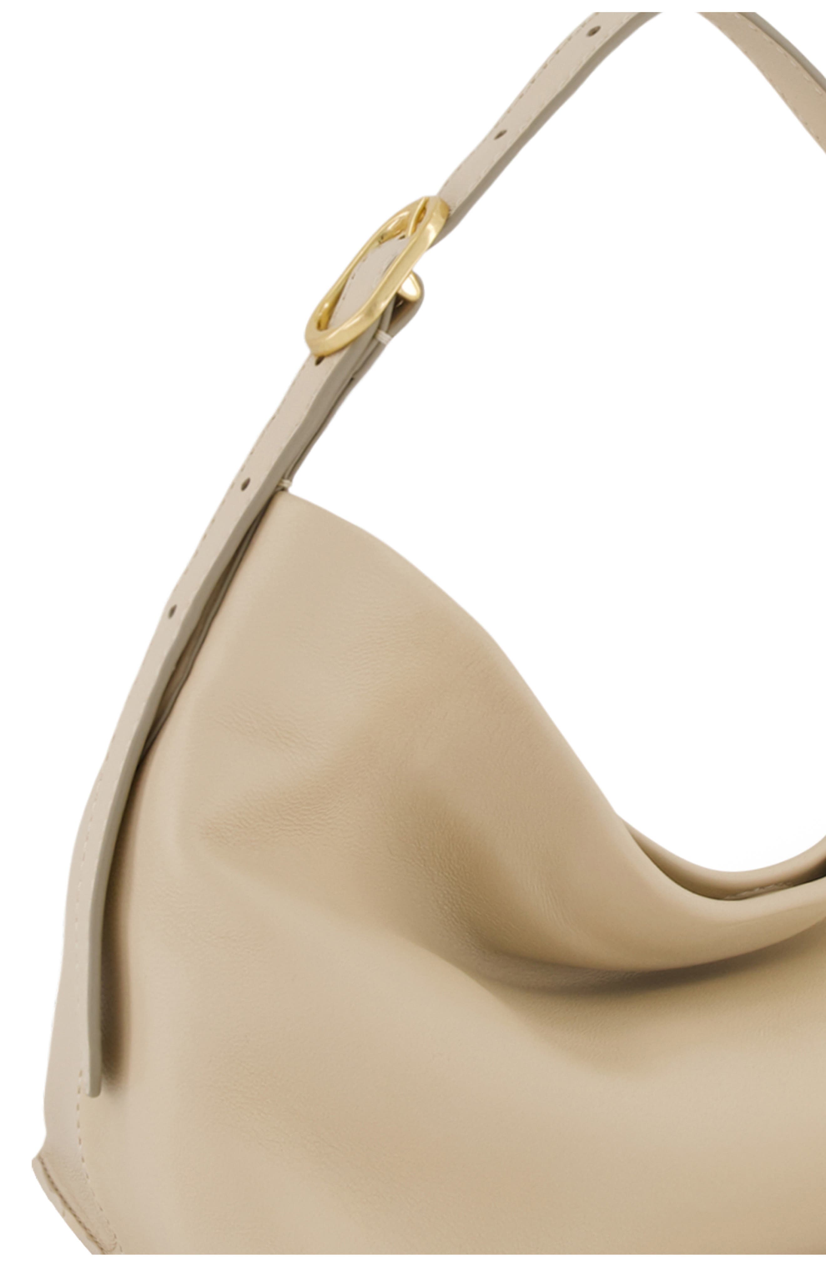 Vince Small Plonge Vivian Leather Hobo Bag, Alternate, color, Marzipan