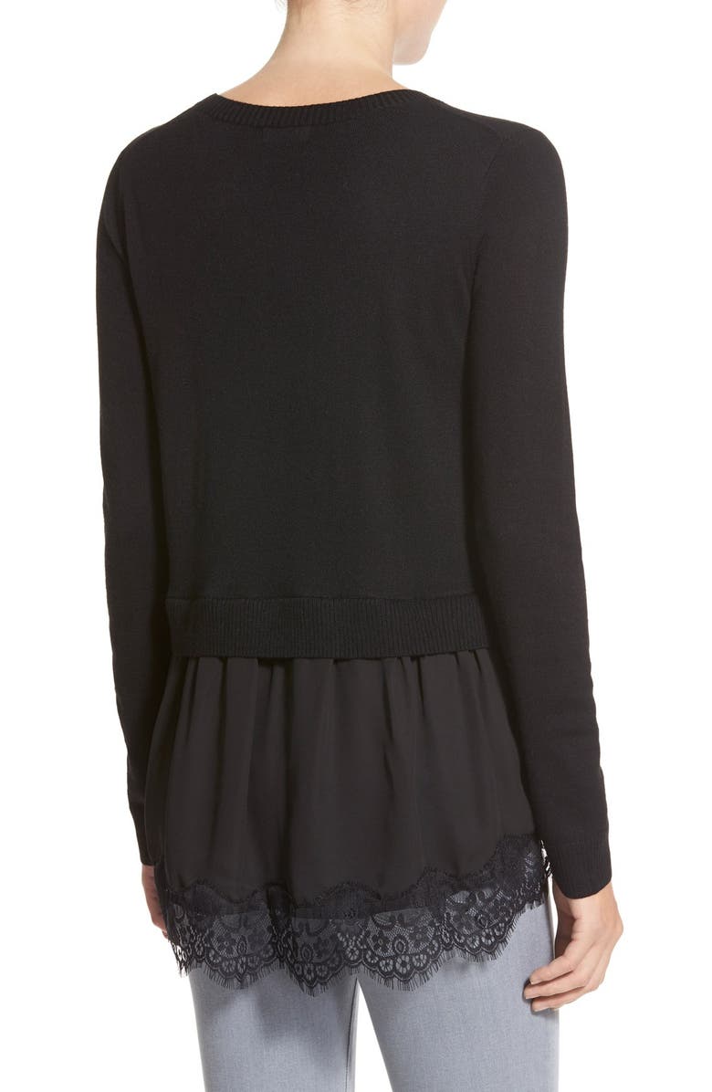 Chelsea28 Mixed Media Sweater, Alternate, color,