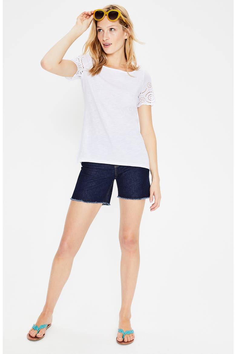 Isabella Lace Back Top, Alternate, color, WHITE