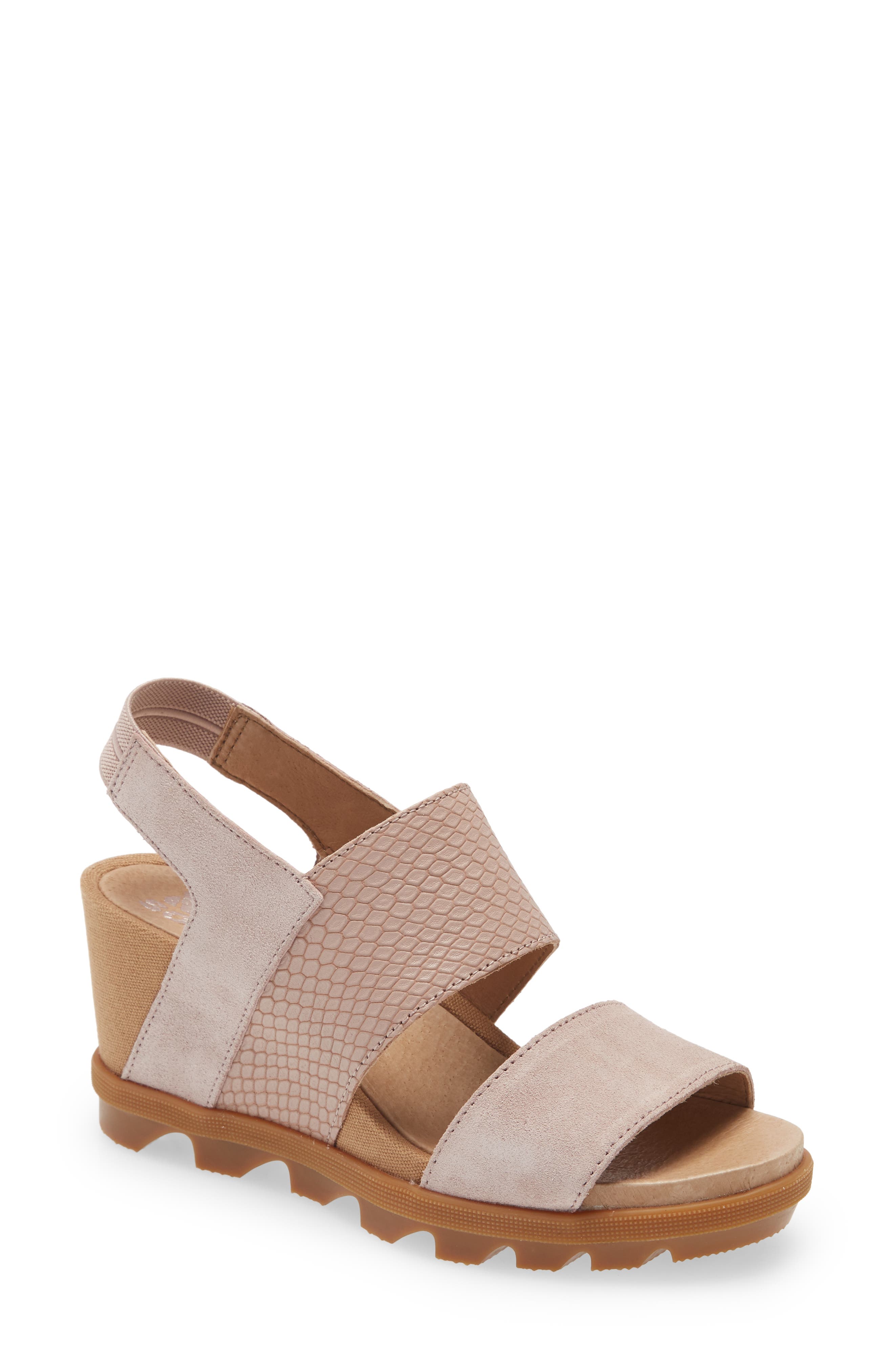 Joanie II Slingback Wedge Sandal, Main, color, MAUVE VAPOR