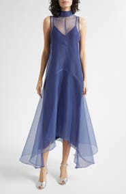 STAUD Auden Sleeveless Chiffon Gown