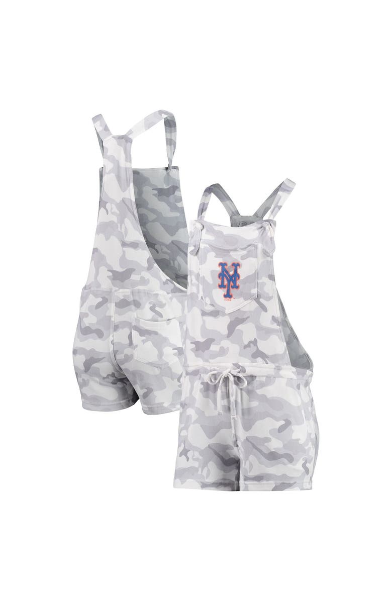 CONCEPTS SPORT Women's Concepts Sport Gray New York Mets Camo Romper Overalls, Alternate, color, Gray