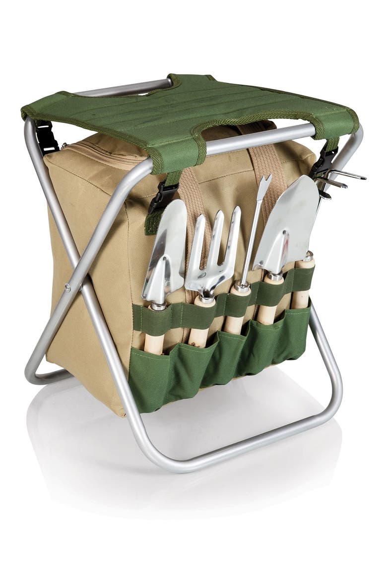 ONIVA Gardener Folding Seat with Tools, Main, color, GREEN