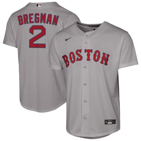 Youth Nike Alex Bregman Gray Boston Red Sox Road Replica Jersey