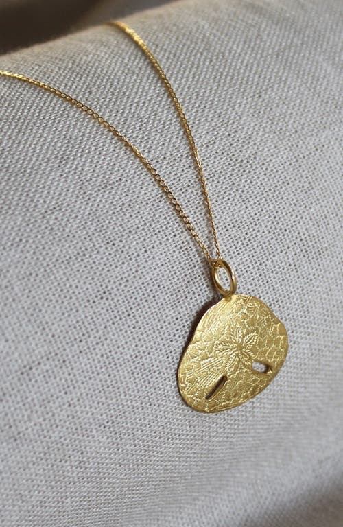 Kapoeta By Ambica Sand Dollar Necklace In Gold