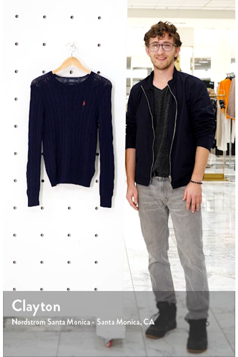 Cable Knit Cashmere Sweater video