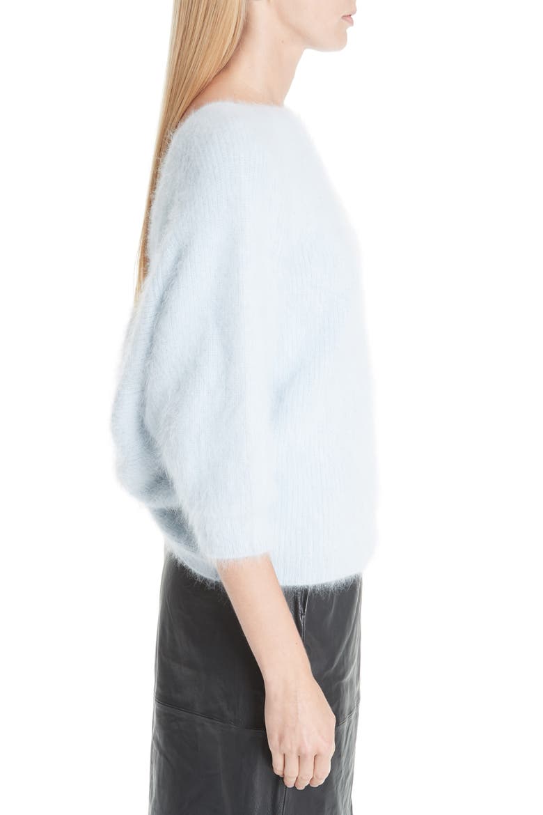 Barmy Twist Back Angora Blend Sweater, Alternate, color, BLUE
