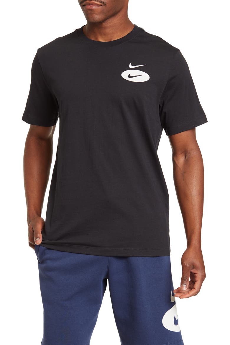 Crew Neck Shirt, Main, color, BLACK