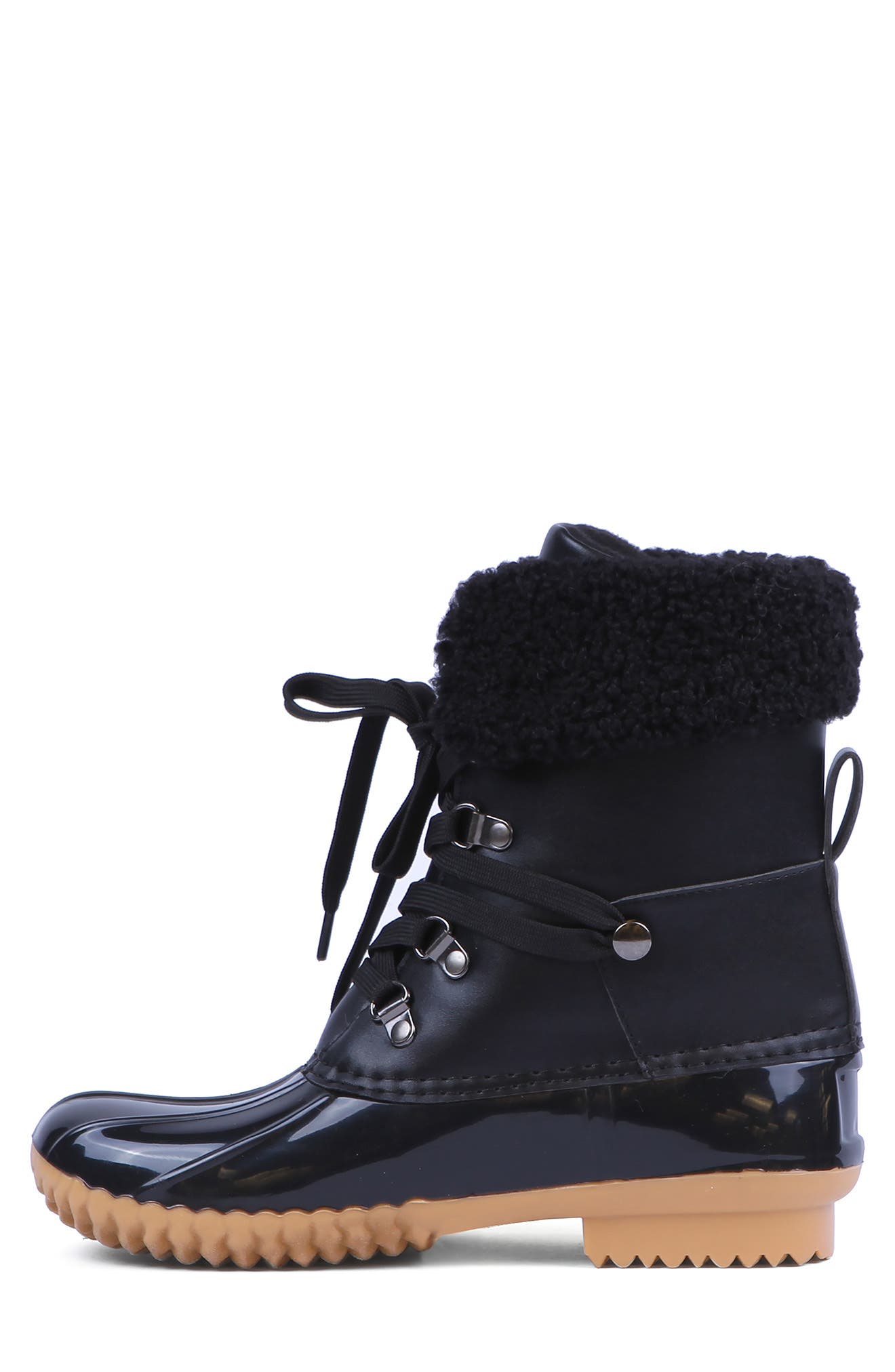 DV by Dolce Vita DV DOLCE VITA Faux Shearling Trim Duck Boot, Alternate, color, 